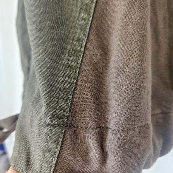 American Rag Women Medium Khaki Full Zip Utility Field Vest Military Practical - Picture 6 of 10